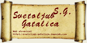 Svetoljub Gatalica vizit kartica
